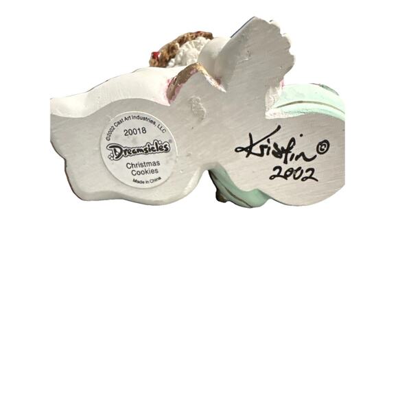 Dreamsicles Christmas Angel Figurine Cookie Jar 2002 Enesco 3" Collectible - Picture 7 of 9